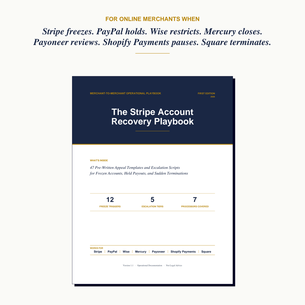 The Stripe Account Recovery Playbook